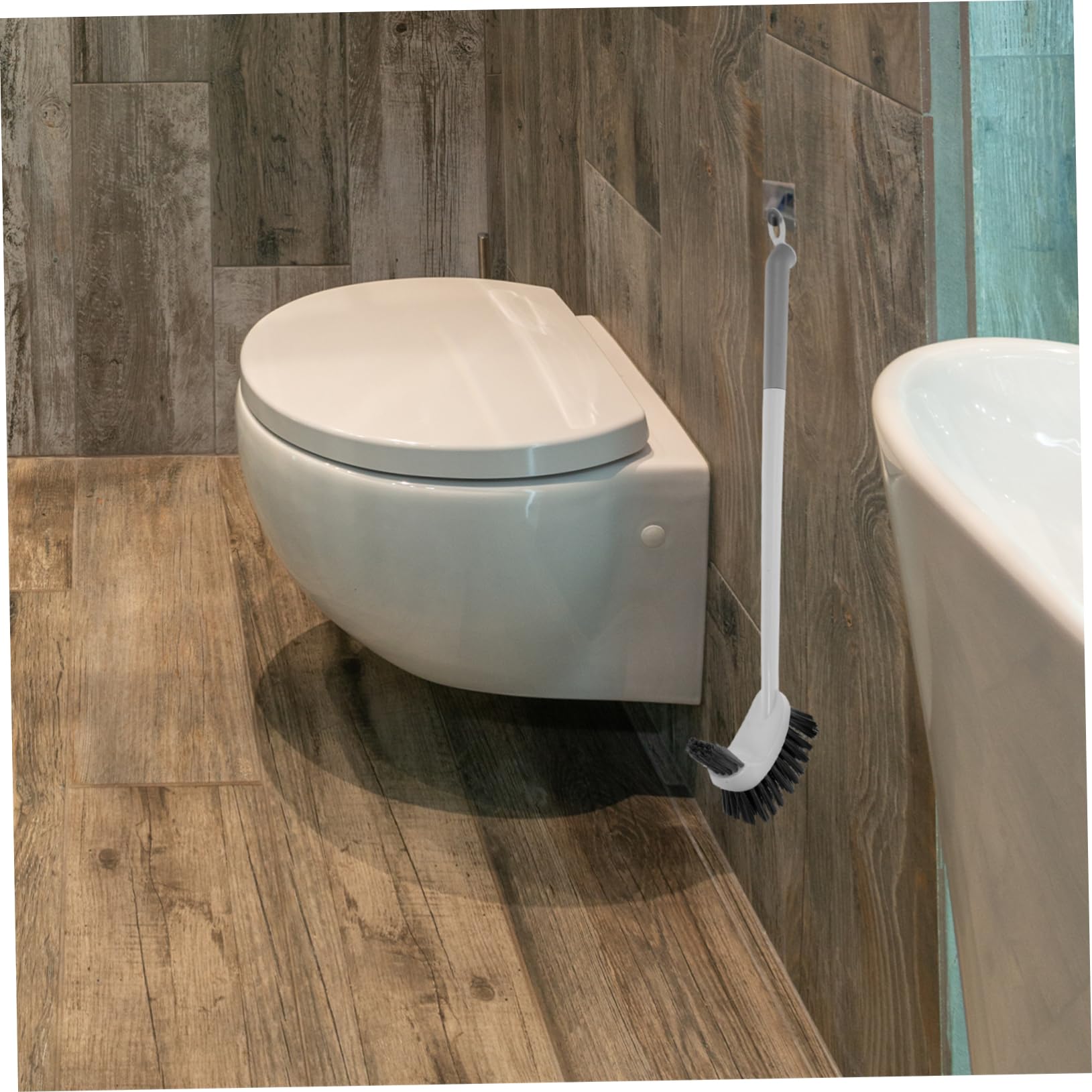 Cepillo de limpieza de cuencos, estropajo de plástico con soporte para limpiar platos sin esfuerzo, cepillo de cocina para ollas, sartenes y cuencos, herramienta de limpieza esencial