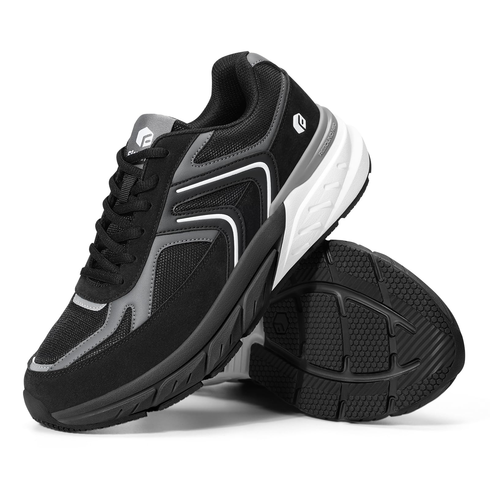 FitVille Sneaker Herren Extra Weit Laufschuhe Dämpfung Sportschuhe Atmungsaktiv Running Shoes Outdoor Joggingschuhe Straßenlaufschuhe rutschfest Turnschuhe Schuhe Breite Füße