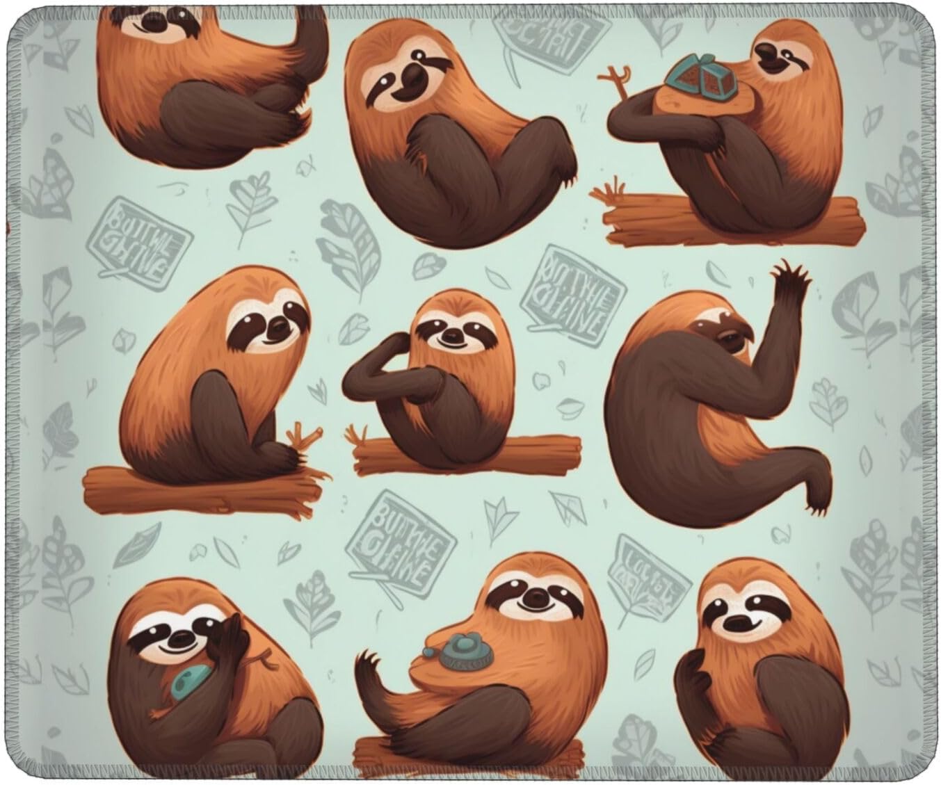 Brown Mouse Pad-100% Polyester Fiber with 3mm Rubber Base, Suitable for Office/Game/Pc/Laptop