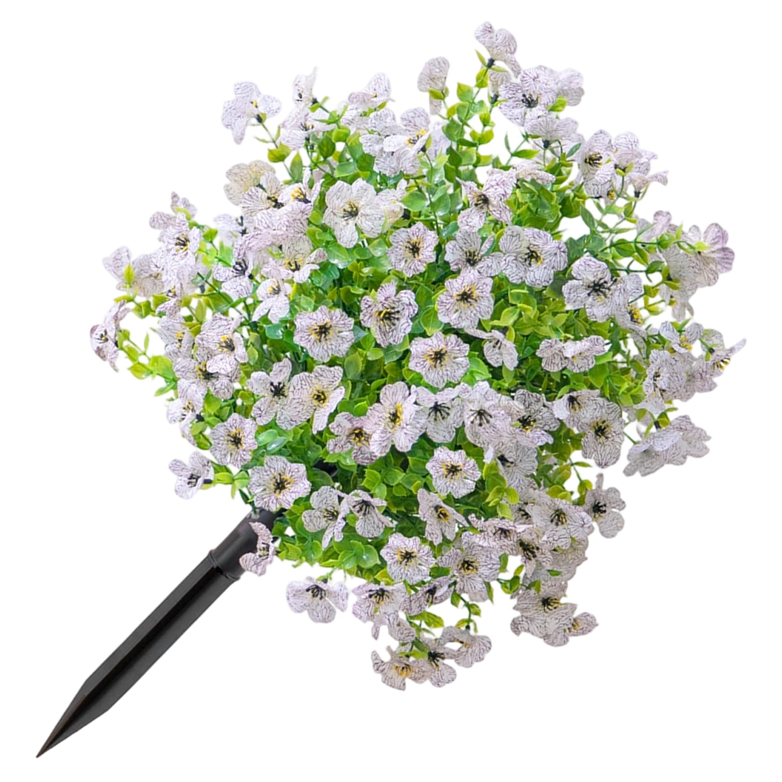 Kangnice Realistic Artificial Flower with Ground Stake Weather Resistant Silk Flower for Garden Patio Front Porch Yard Fraudulent Outdoor Decoration