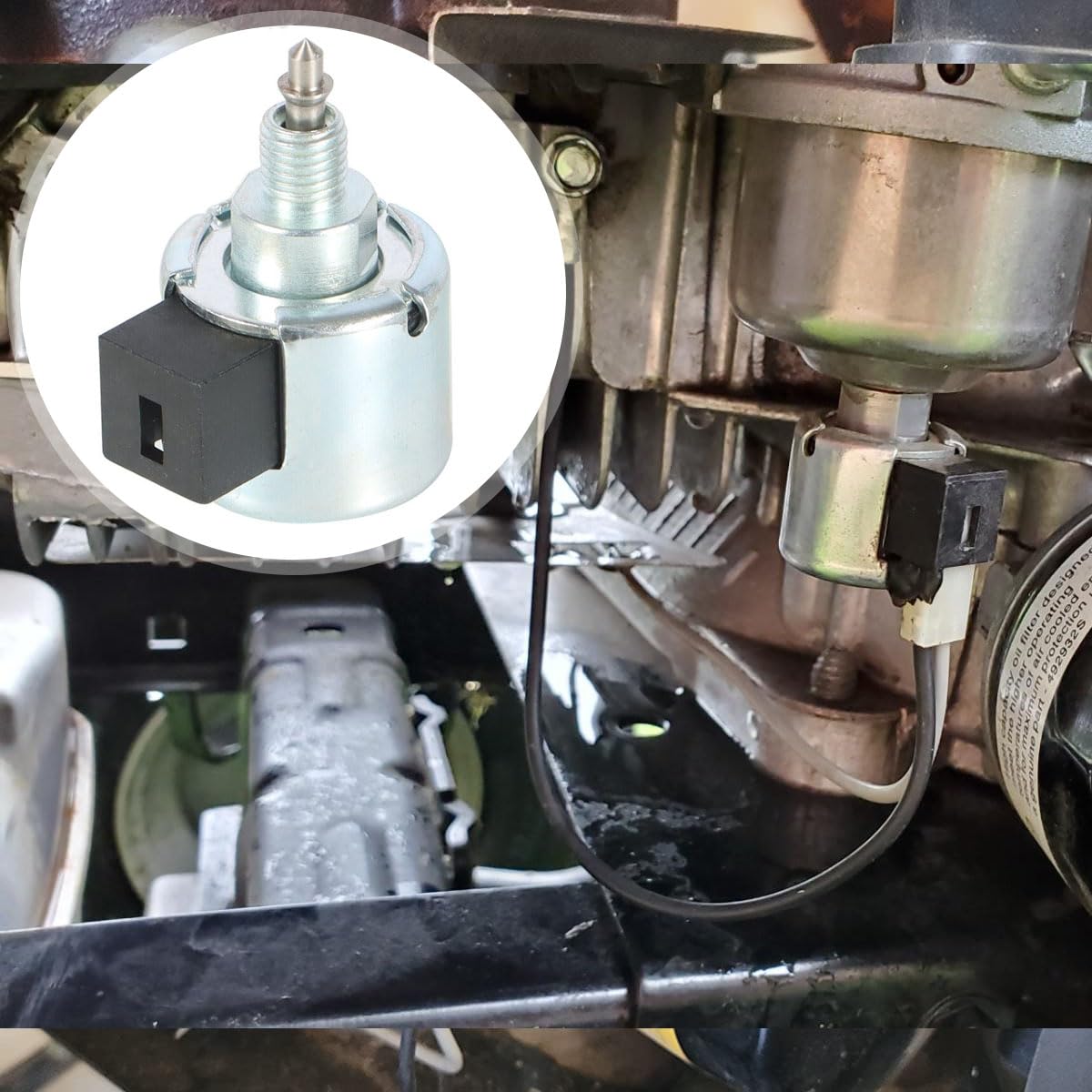 ZAMDOE Solenoide di intercettazione carburante 846639 per Briggs & Stratton motore 356777 21R702 21R706 21R707 21R772 21R777 295777 305772 305777 31A507 Motore Prato Giardino Motore dell'attrezzatura