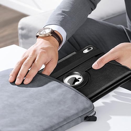 Vista 120 de Fintie Funda giratoria para iPad (A16) de 11ª generación de 11 pulgadas (2025), iPad de 10.9 pulgadas (2022) – [Soporte para lápiz integrado] Funda