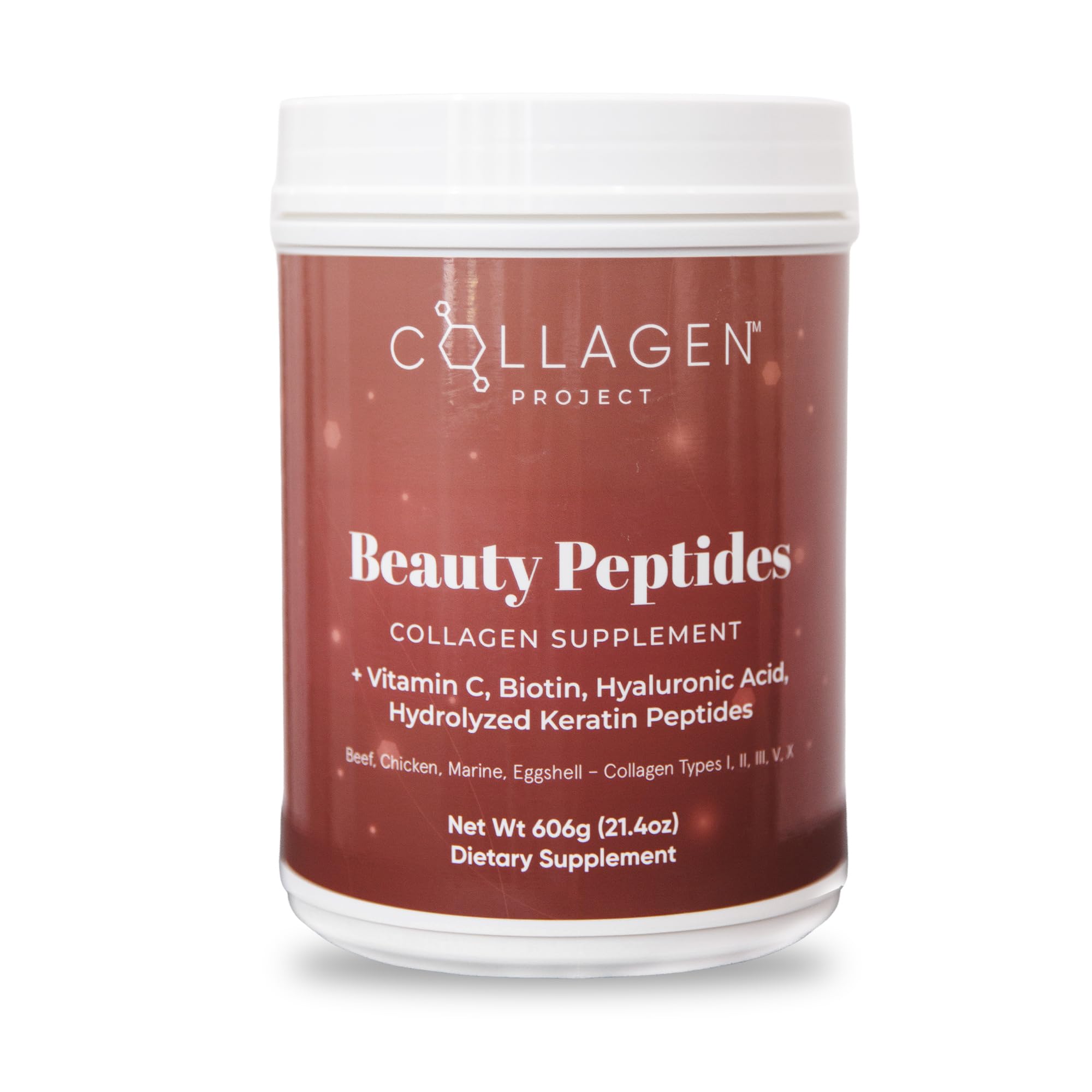 Collagen Supplement Powder for Men Women 6-in-1 Premium Multi-Collagen Beauty Formula Vitamin C Hyaluronic Acid Biotin Keratin Skin