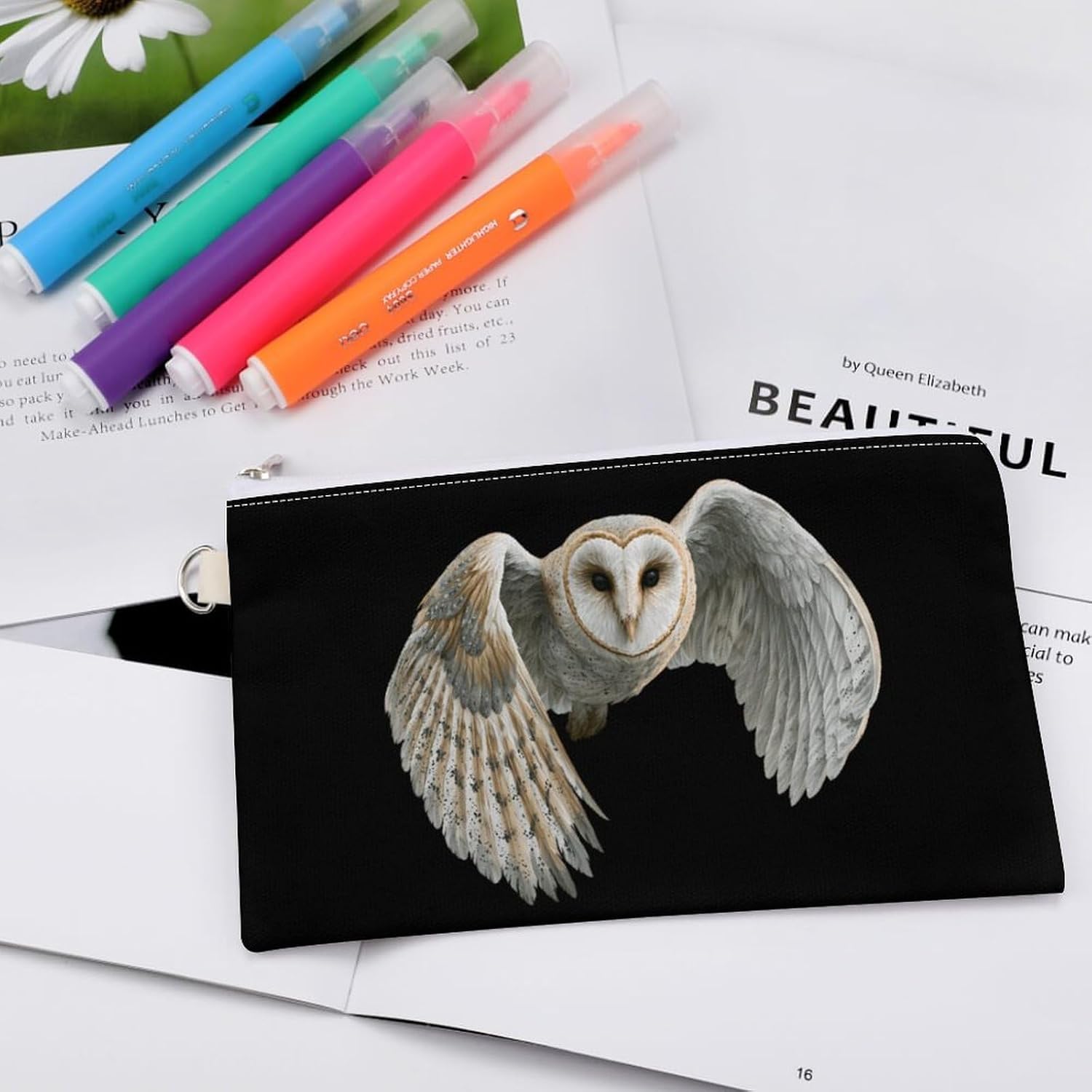 Barn Owl Coin Purse Change Purse Pouch Wallet
