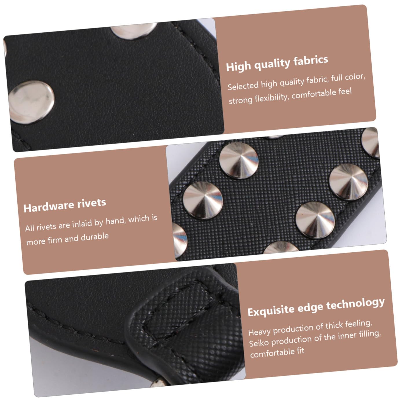 Didiseaon Bolso De Mujer Con Correas De Hombro Anchos Para Negro Bolsos De Mano Para Mujer Mangos Monedero Con Tachuelas Bolso Para Bolsa Correa Ancha Correa De Hombro Ancha Punk Ancho Negro