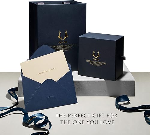 Miniatura 6 de AWNL Men's Beaded Bracelet with Sterling Silver Charm Adjustable Drawstring 10mm Sodalite Red Tiger's Eye Natural Gemstone, 5.9''-7.5''