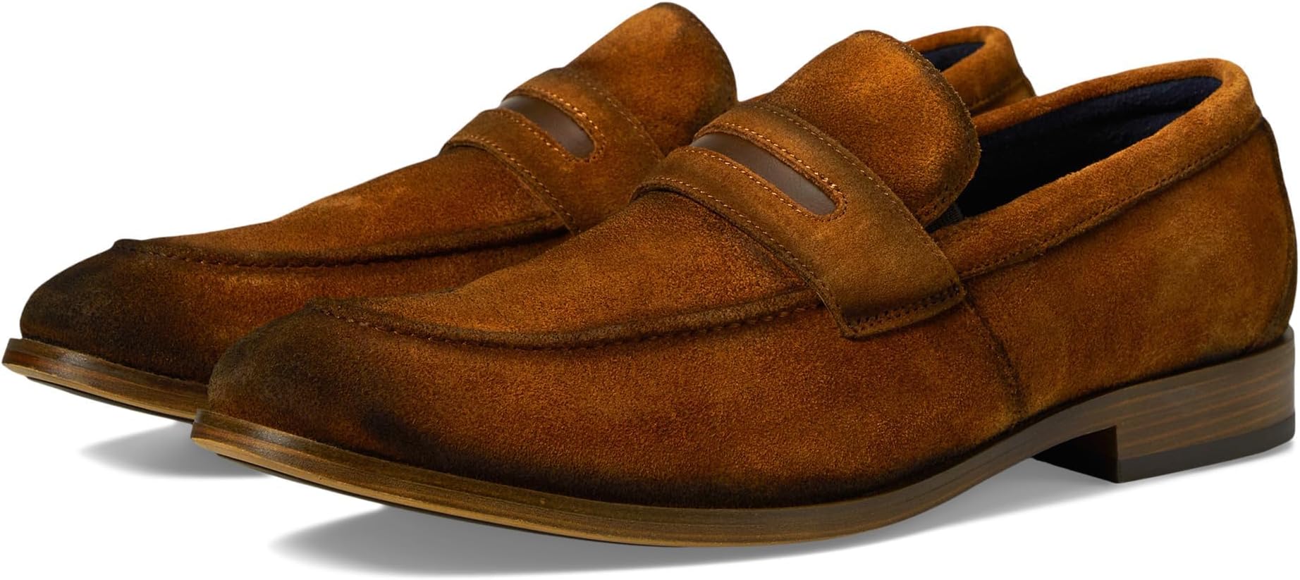 brown suede loafers mens