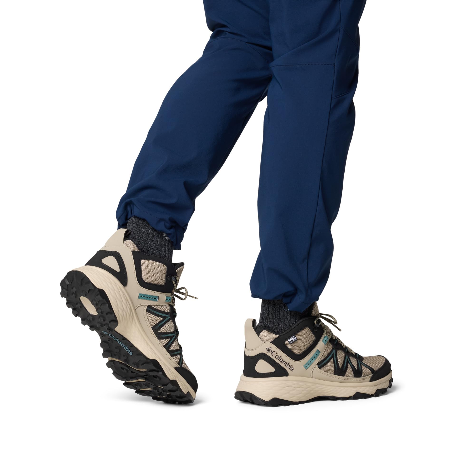 Columbia Męskie buty trekkingowe Peakfreak Rush Mid Outdry, płócienne brązowe/metalowe, 40 EU