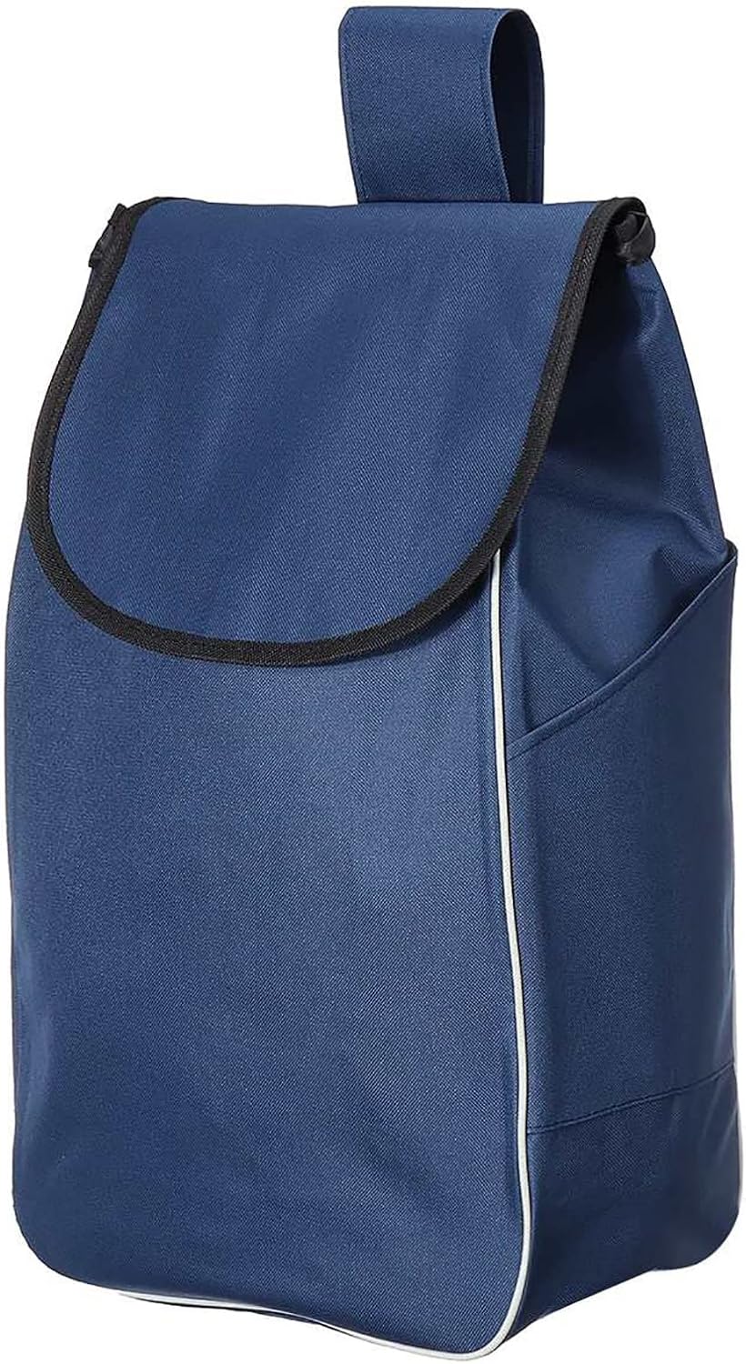 Borsa Per Carrello Della Spesa In Tessuto Oxford - Pieghevole, Impermeabile, 40 Litri, 32x20x56 Cm - Foto 5