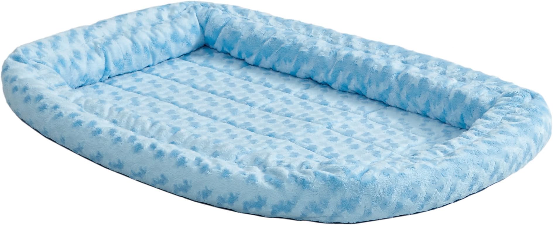 MidWest Homes for PetsQuiettime Powder Blue Fashion Double Bolster Bed 30Inch