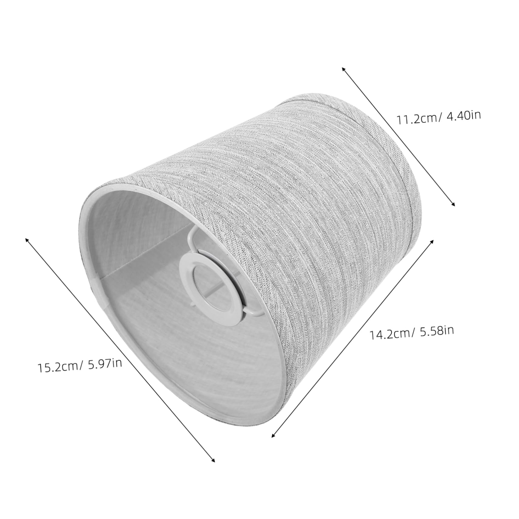 DOITOOL 6pièces Lot De Abat-jour Lin Cylindrique Pour Suspension Murale Fixation Araignée Chambre Ou Salon