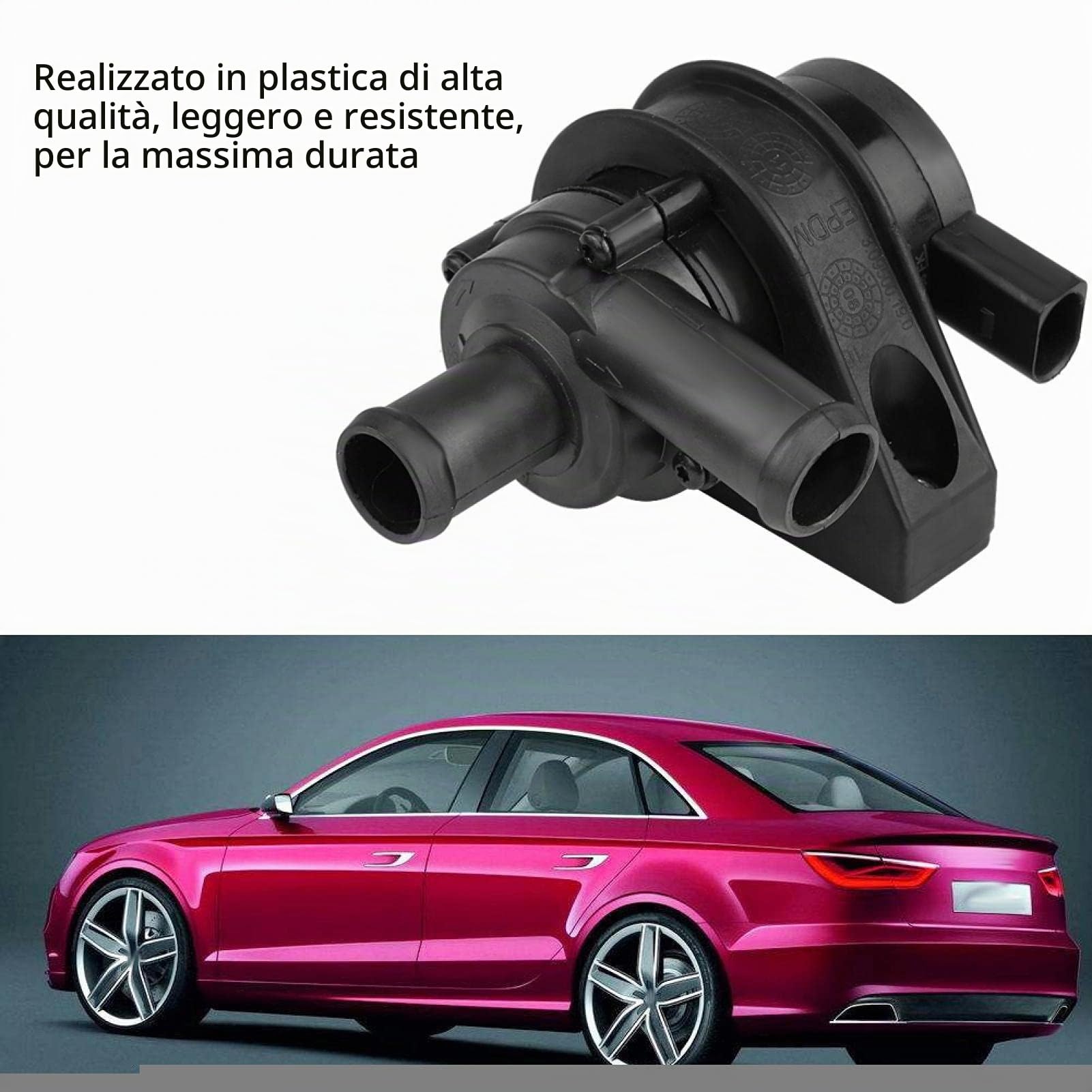 Pompa Acqua Adatto Per B7 Bomba Agua Coche 12v Pompa Acqua Di Raffreddamento Ausiliaria Auto, 1k0965561j Pompa Acqua Di Raffreddamento Ausiliaria Auto Adatto Per Pompa