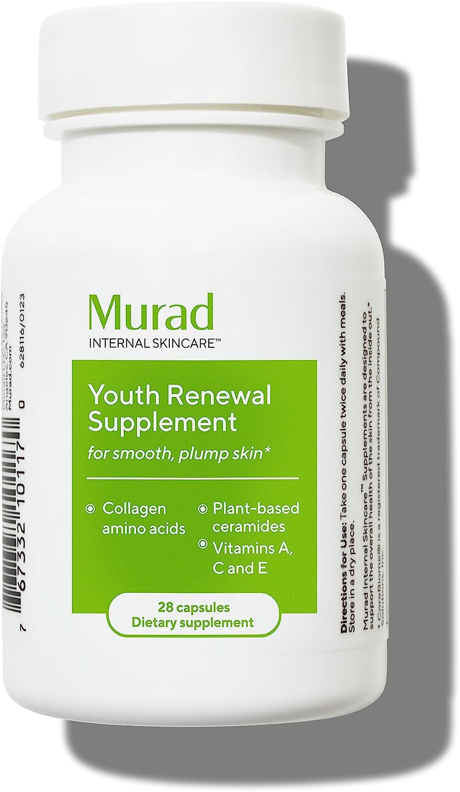 Murad Youth Renewal Supplement for Smooth, Plump Skin – Anti-Aging Beauty Supplement - Collagen and Ceramides Reduce Wrinkles and Fine Lines from Within