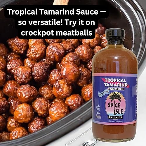 Miniatura 6 de Spice Isle Sauces Salsa gourmet de tamarindo tropical | Auténticos sabores de frutas del Caribe | Salsa BBQ suave y adobo con tamarindo | Inspirado