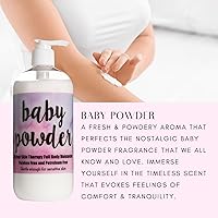 Vista 2 de The Lotion Company Loción de terapia cutánea 24 horas, polvo para bebés, 16 onzas líquidas