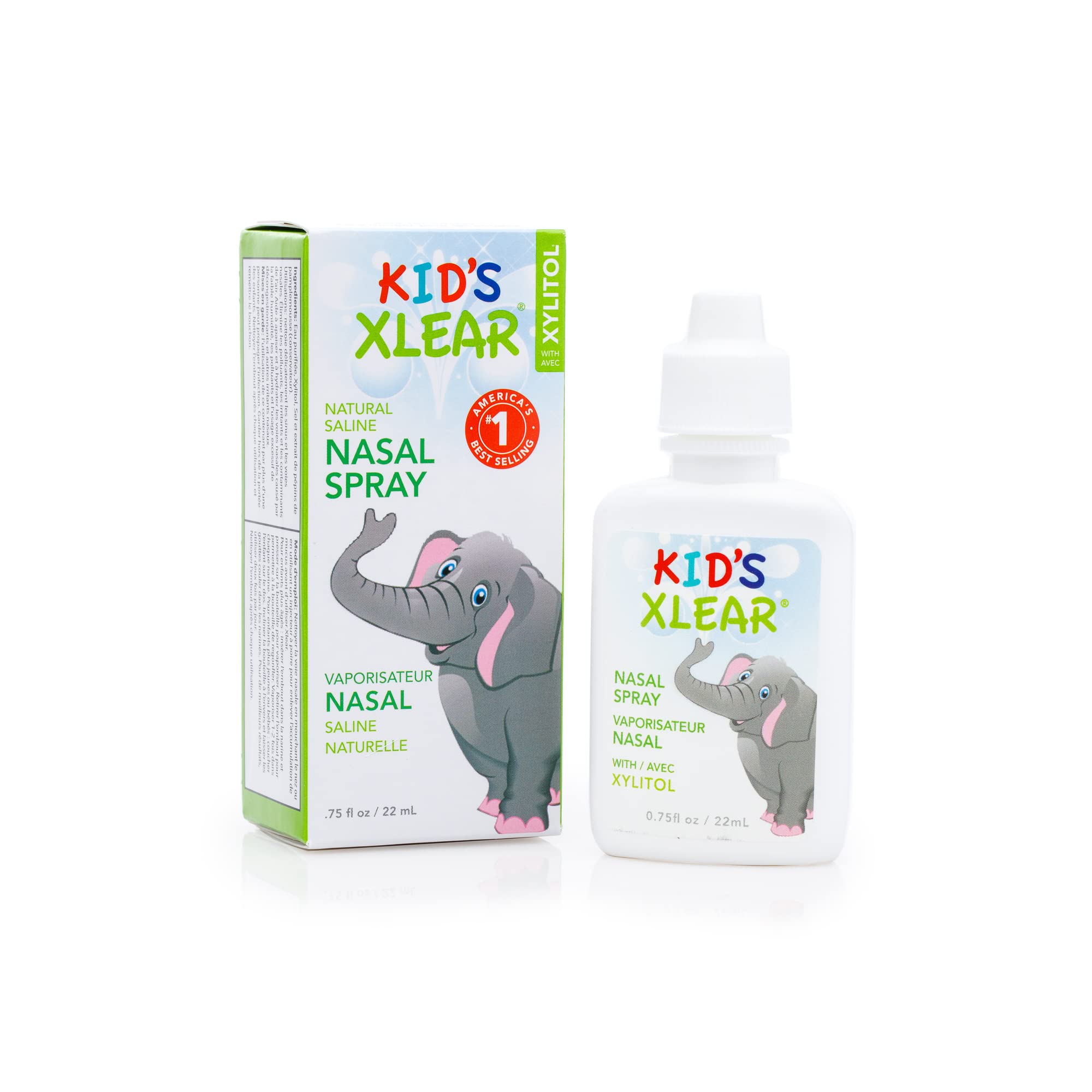Xlear Natural Xylitol Saline Nasal Spray for Kids - Daily Nose