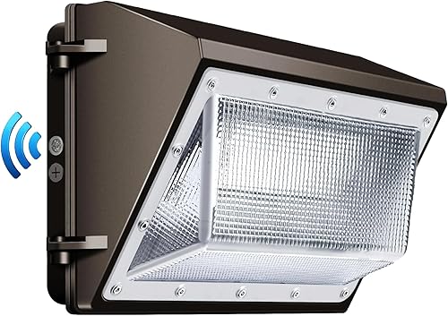 Paquete de luz LED de pared de 100 W con fotocélulas del atardecer al amanecer, paquete de pared al aire libre de 13000 lúmenes, luz de inundación