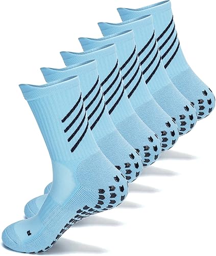 Calcetines deportivos antideslizantes para hombres y mujeres, calcetines de fútbol con agarre, calcetines de entrenamiento deportivo, fútbol, yoga,