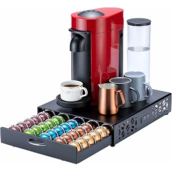 Flagship For Nespresso Pad Holder, Vertuo Pad Storage, Coffee Capsule Organiser, Coffee Bar Design and Coffee Machine Stand, 