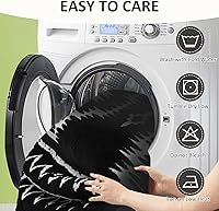 Vista 5 de VClife funda boho de sofá de felpilla para sofá seccional, funda antideslizante para sofá de 2 plazas, protector para mascotas con borlas, funda