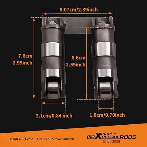 Miniatura 6 de maXpeedingrods para elevadores de rodillos Chevy 350, elevadores de rodillos hidráulicos para Chevy SBC Small Block V8 350 265 283 327 302 307 400