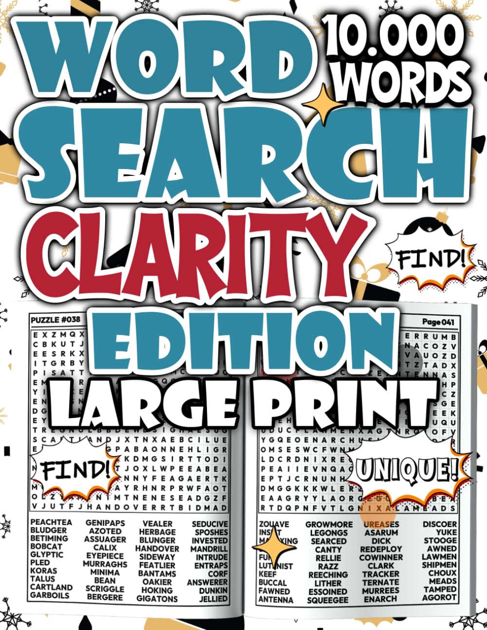 Word Search Clarity Edition – 10,000 Words for Mental Sharpness