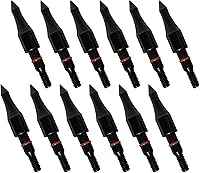 Vista 9 de 12 puntas de flecha de tiro con arco 100/125/150/200 granos puntas de campo de 5/16 pulgadas con rosca tipo bala, punta de práctica de tiro con arco