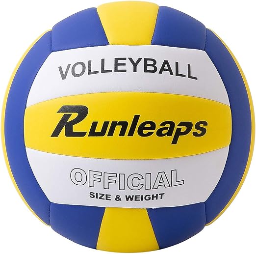 Volleyball, Waterproof Indoor Outdoor Volleyball for Beach Game Gym Training (Official Size 5)