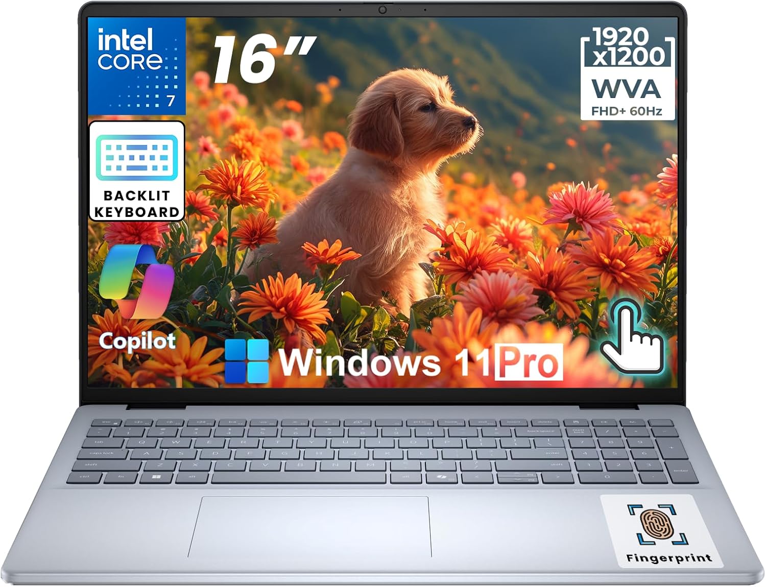 Dell 16-inch Touchscreen Business Laptop – Intel 10-Cores 7 150U, 64GB DDR5 RAM, 4TB SSD, FHD+ IPS Display, Ai Copilot, Fingerprint Reader, Backlit KB, Numeric Keypad, Win 11 Pro, w/Accessory