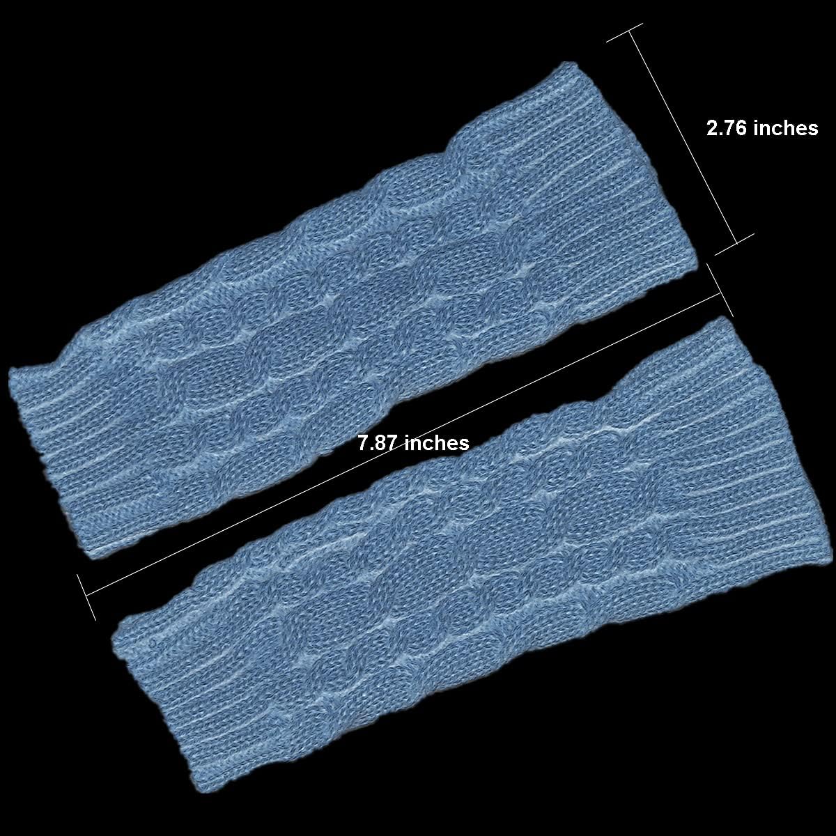 ATHX Women Winter Fingerless Gloves Knit Arm Warmer Mittens with Thumbhole (Wine Red, Free Size) at  Women’s Clothing store