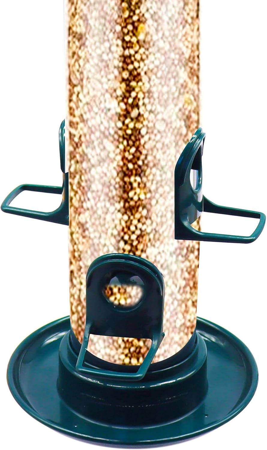 Bird Feeder Hummingbird, Hanging Tube Bird Feeder, Large Clear Round Bird Feeder, No Mess, Weather Resistant, Indoor & Outdoor Use