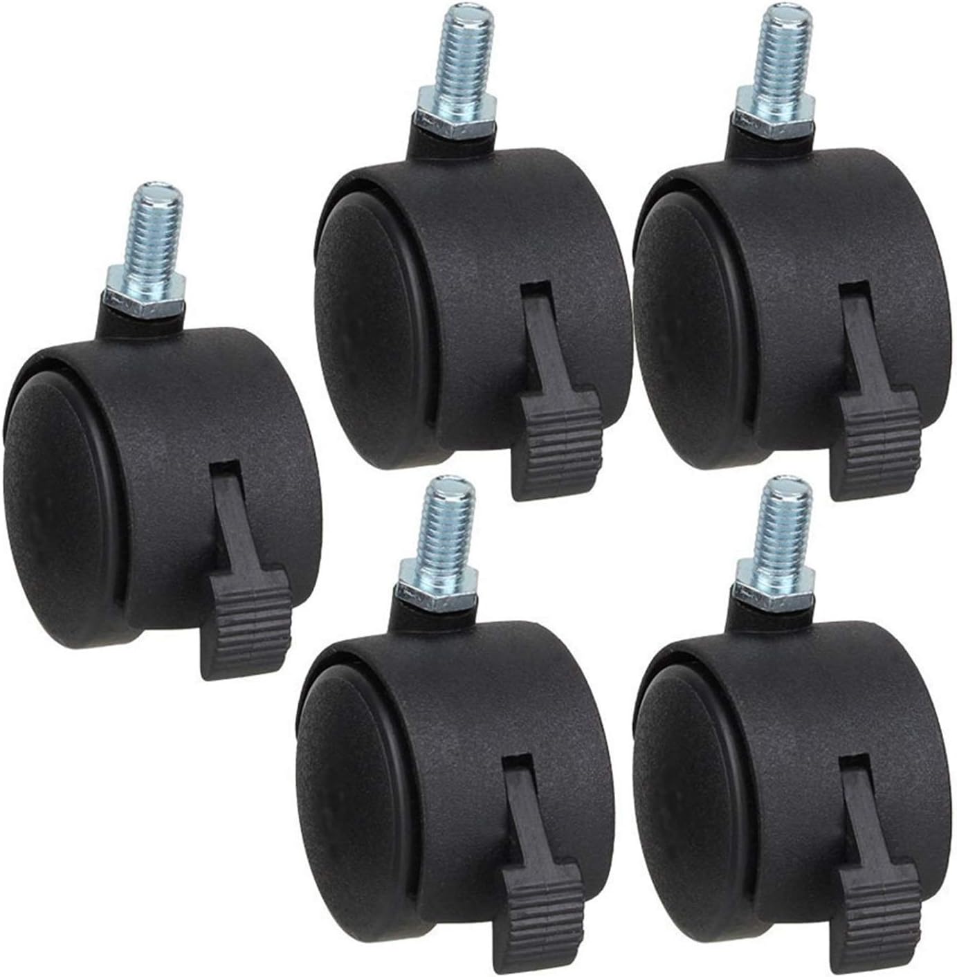 Caster Wheels Replacement 1.5 Inch Furniture Universal Plastic Nylon