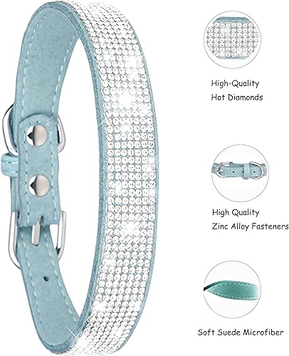 Vista 17 de Petank Collar de perro para perros pequeños, medianos y grandes, collar de perro pequeño para hembras, collar de perro rosa, collares de cachorros