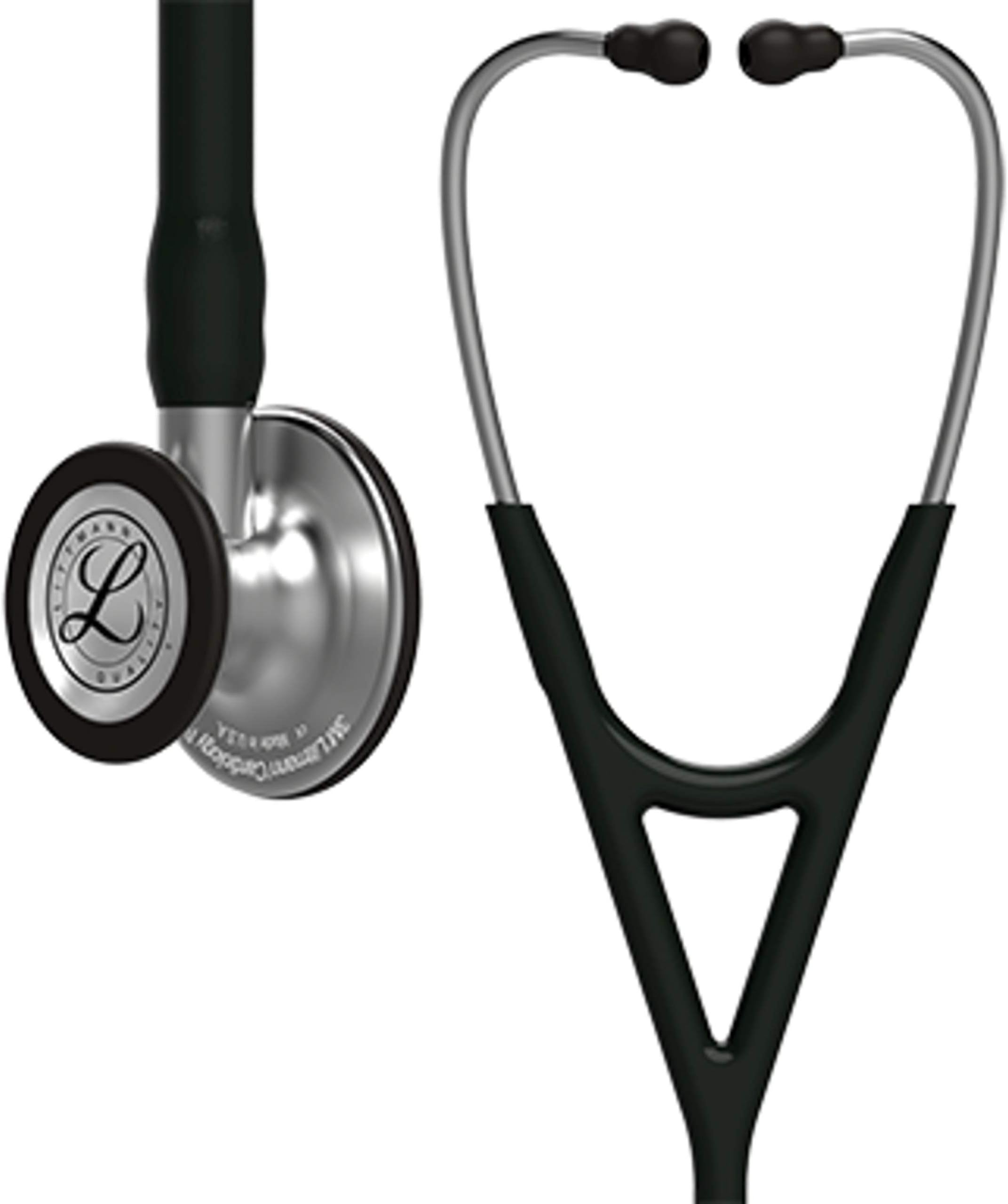 3M Littmann Cardiology IV Diagnostic Stethoscope, 6151, More Than 2X as Loud, Weighs Less, Stainless Steel Chestpiece, 22" (Shorter Length) Black Tube