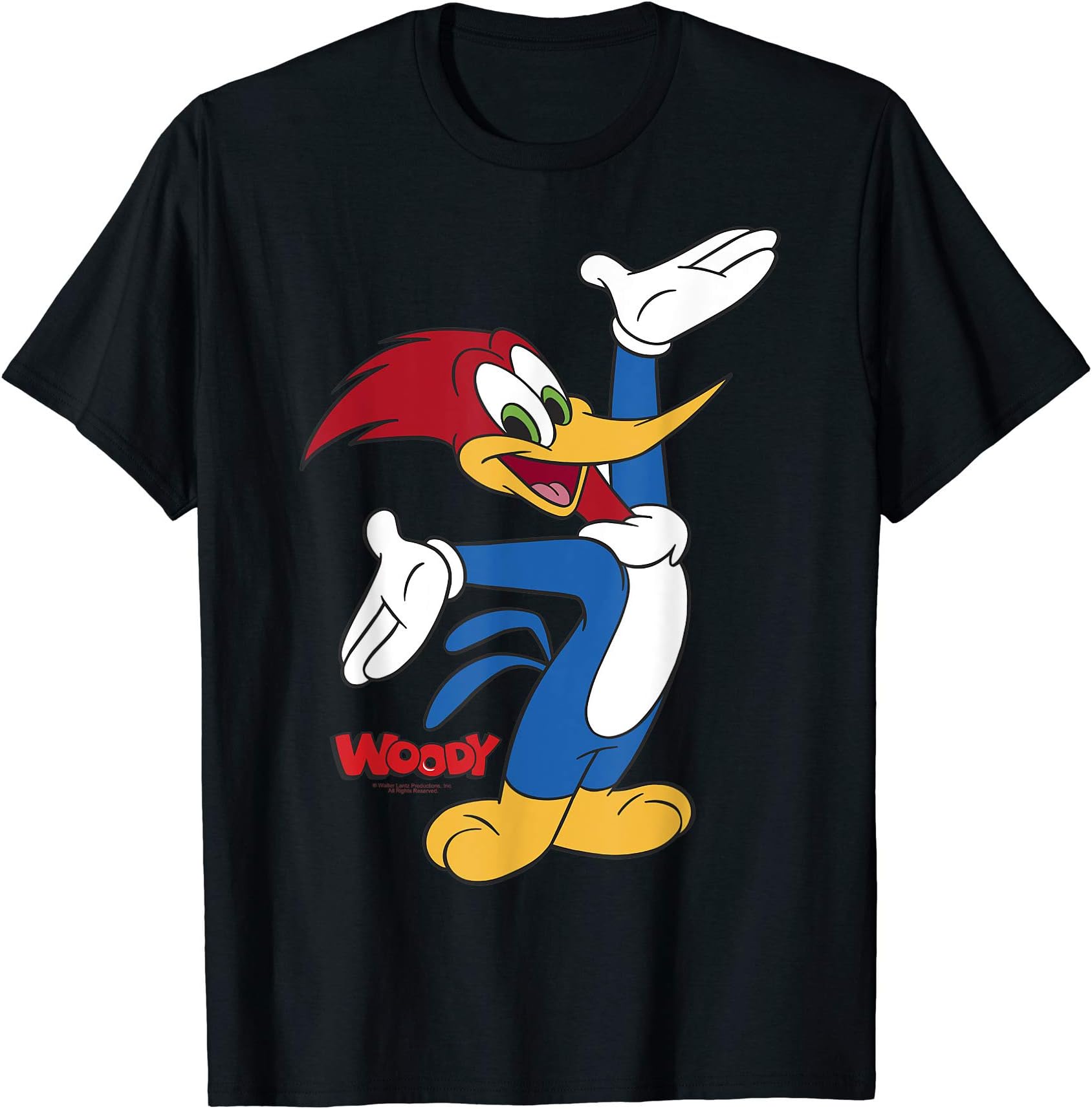 Woody WoodpeckerFull Body Logo Portrait T-ShirtOEKO-TEX STANDARD 100