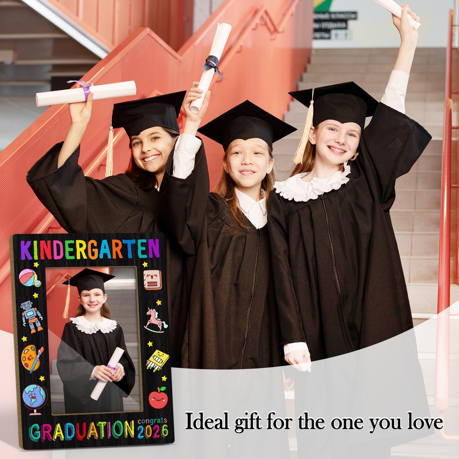 2026 Kindergarten Grad Gifts, Preschool Graduation Picture Frame, Gift for Boys Girls Kids Students 4x6 Photo Frame with Support for Tabletop Display Home Decor -004 image 5