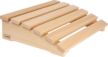 Sauna Kopfstütze Kopfteil Rückenlehne gebogen aus Abachiholz 39,5 x 30 cm