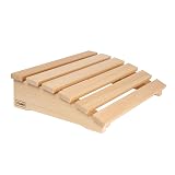 Sauna Kopfst&uuml;tze Kopfteil R&uuml;ckenlehne gebogen aus Abachiholz 39,5 x 30 cm
