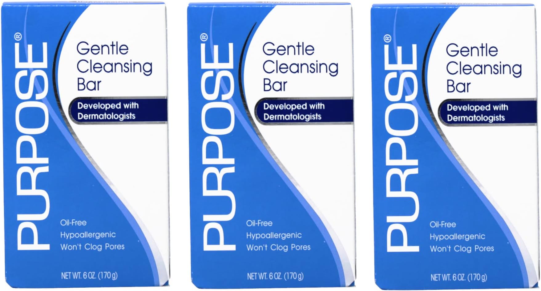 Purpose Gentle Cleansing Bar 6 Oz (Pack of 3)
