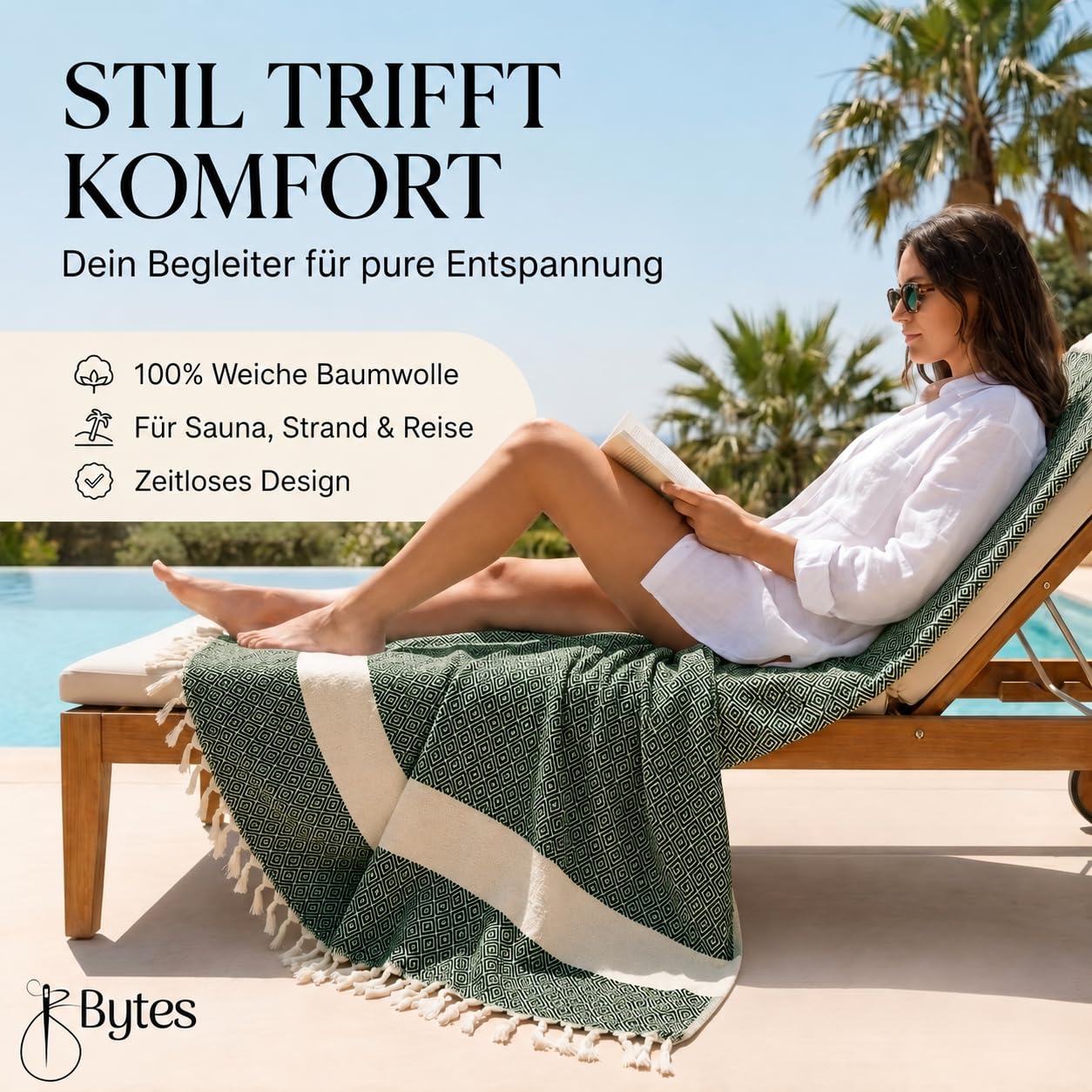 Saunahandtuch XXL 180x100 cm 100% Baumwolle 2er Set Hamamtuch Saugstark Schnelltrocknend Saunatuch Strandtuch Grau Dunkelgrün