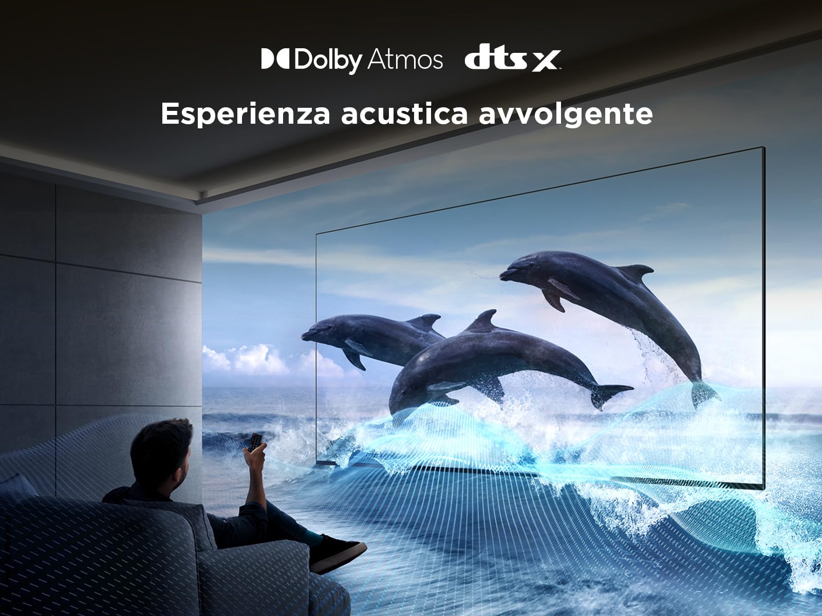 TCL 85T6C 85'' QLED TV 4K HDR, Fire TV (Dolby Vision e Atmos, HDR10+, Premi e Chiedi ad Alexa)