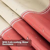 Vista 3 de Juego de funda impermeable para muebles de patio, 600D resistente, fundas para muebles de patio, funda para sofá seccional para exteriores, funda