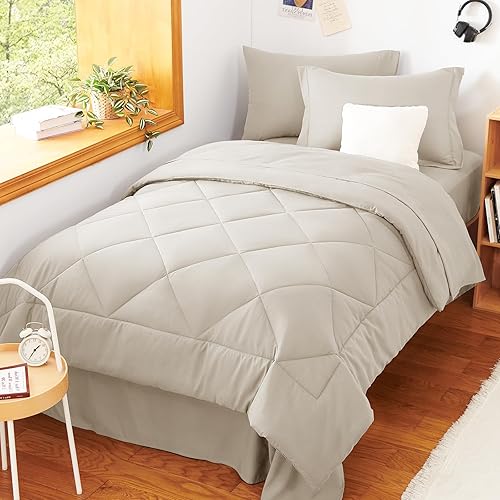 Miniatura 299 de CozyLux Juego de edredón de tamaño Queen, rojo burdeos, toda la ropa de cama en una sola bolsa, 7 piezas: edredón, fundas de almohada y de almohada