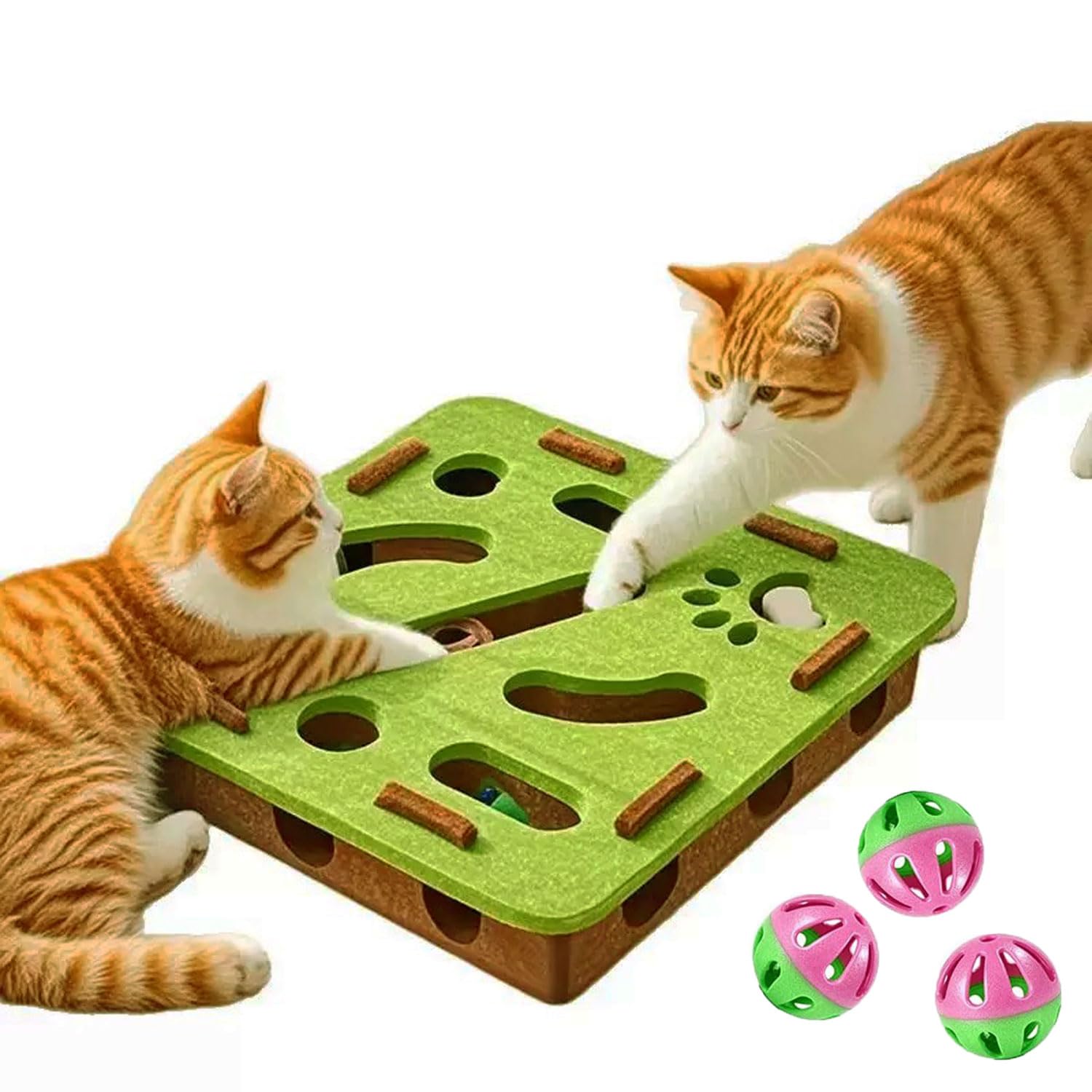 Jouet puzzle pour chat d'intérieur pour stimuler son agilité au quotidien