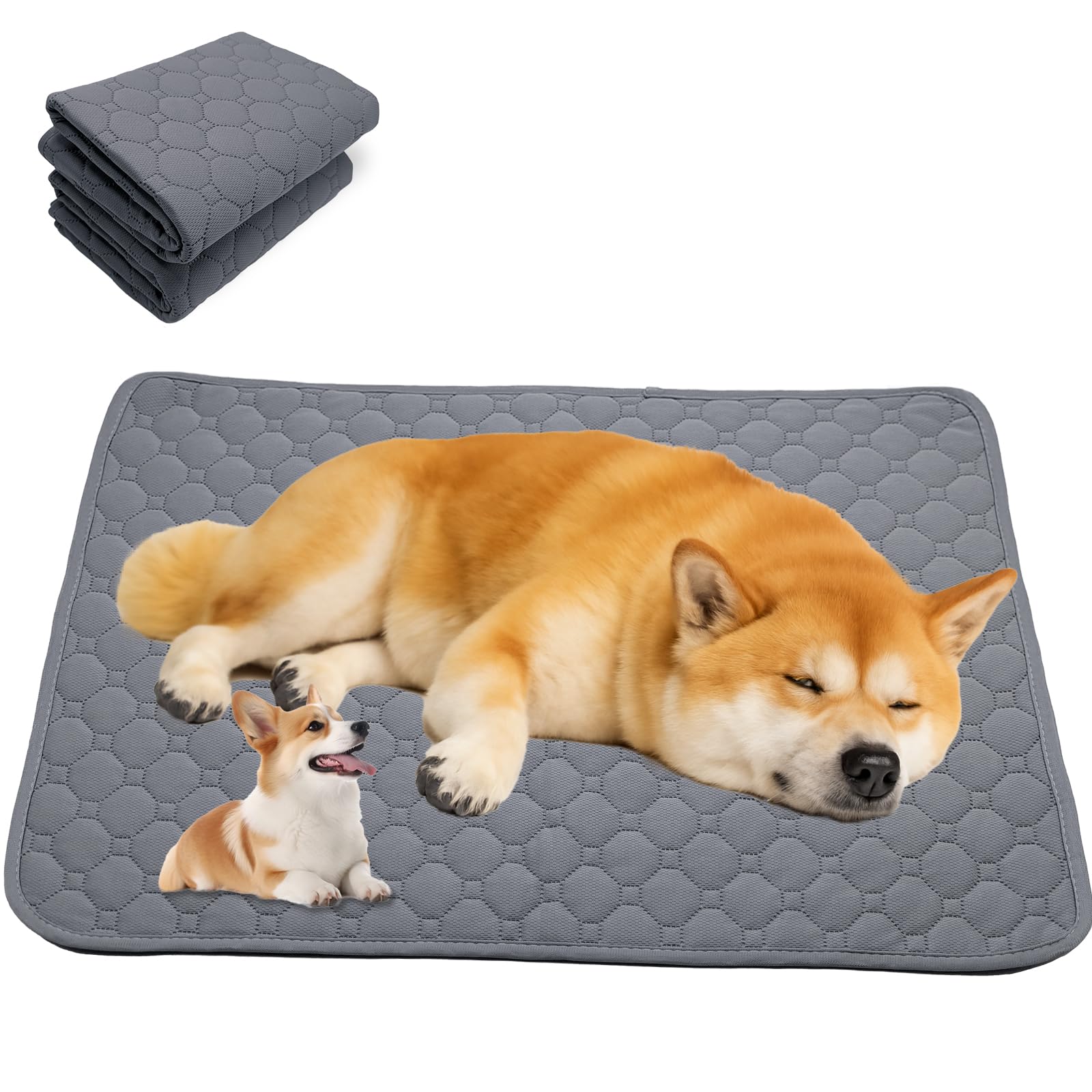 Amazon.co.jp: SHUVZARI 洗えるペットシーツ 2枚入 犬 猫 トイレマット