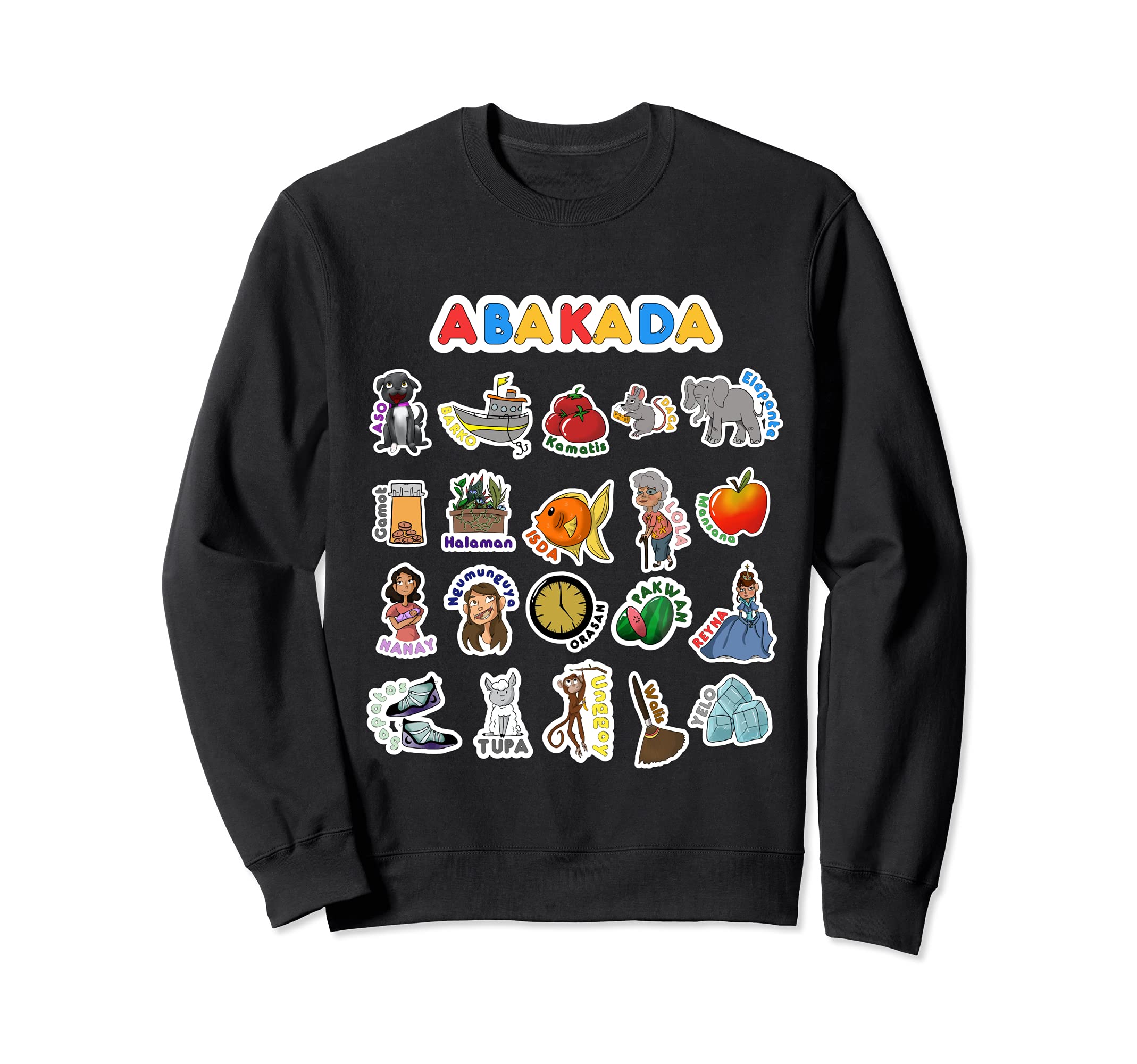 Abakada, Filipino, Tagalog, Pinoy, Pinay Sweatshirt