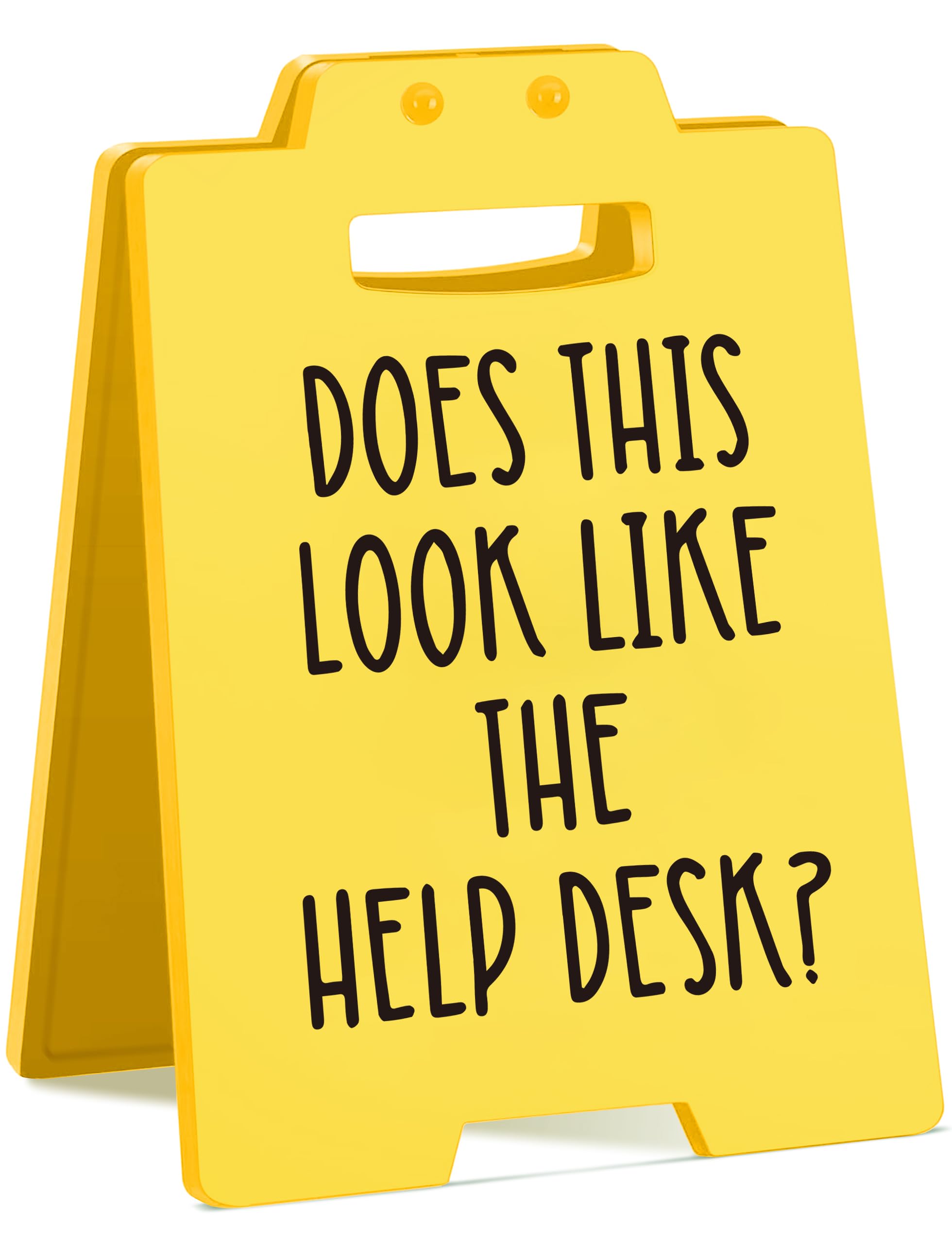 Funny Office Desk Sign – Sarcastic Cubicle Decor for Coworker, Boss, Employee – Gag Gift for Birthday, Christmas, or White Elephant