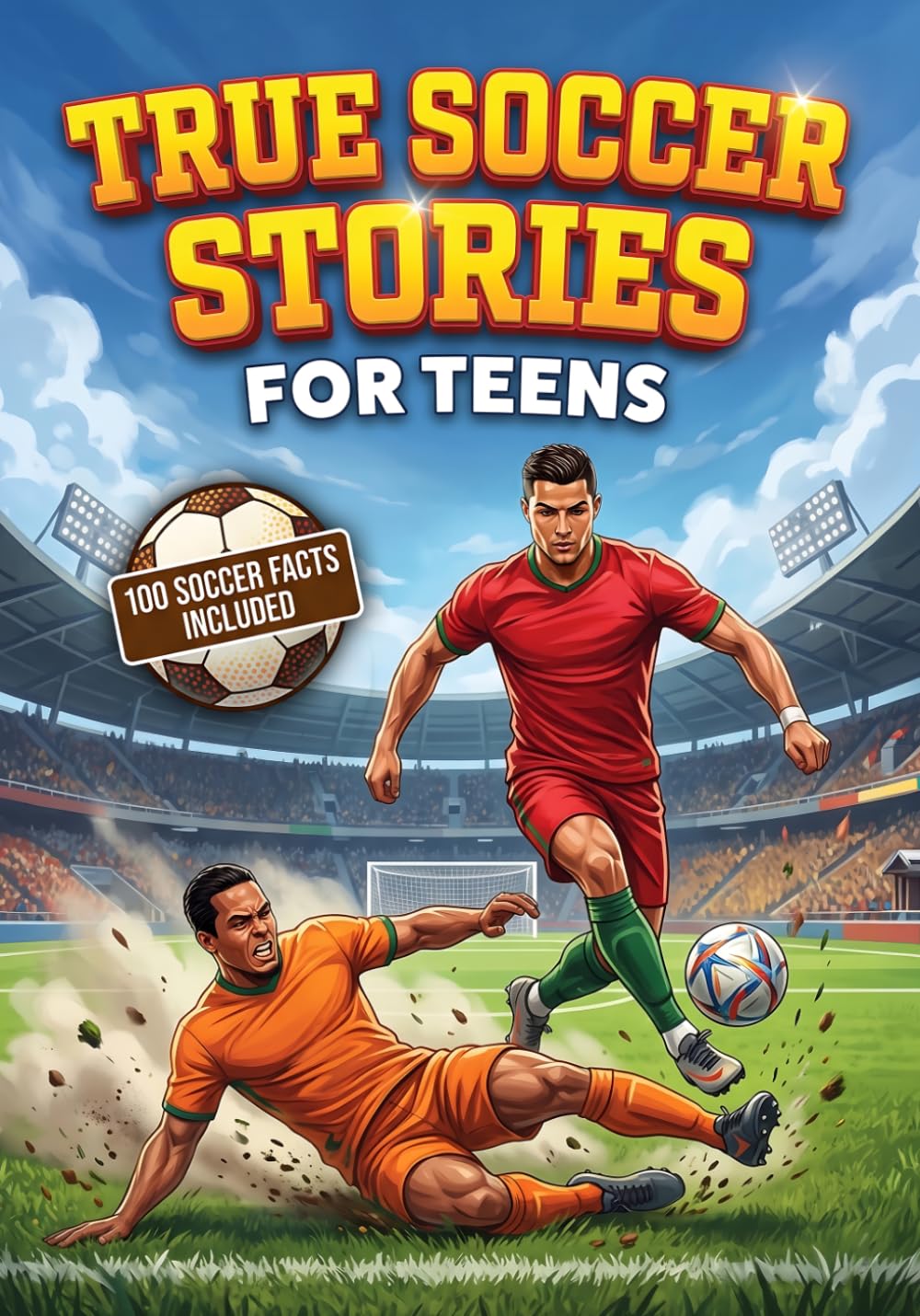 True Soccer Stories for Teens: 100 Unbelievable Real Life Football Facts, Crazy Sports History, Inspiring Legends & Trivia Book, Epic Goal ... Gift for Fans (True Stories for Teens)