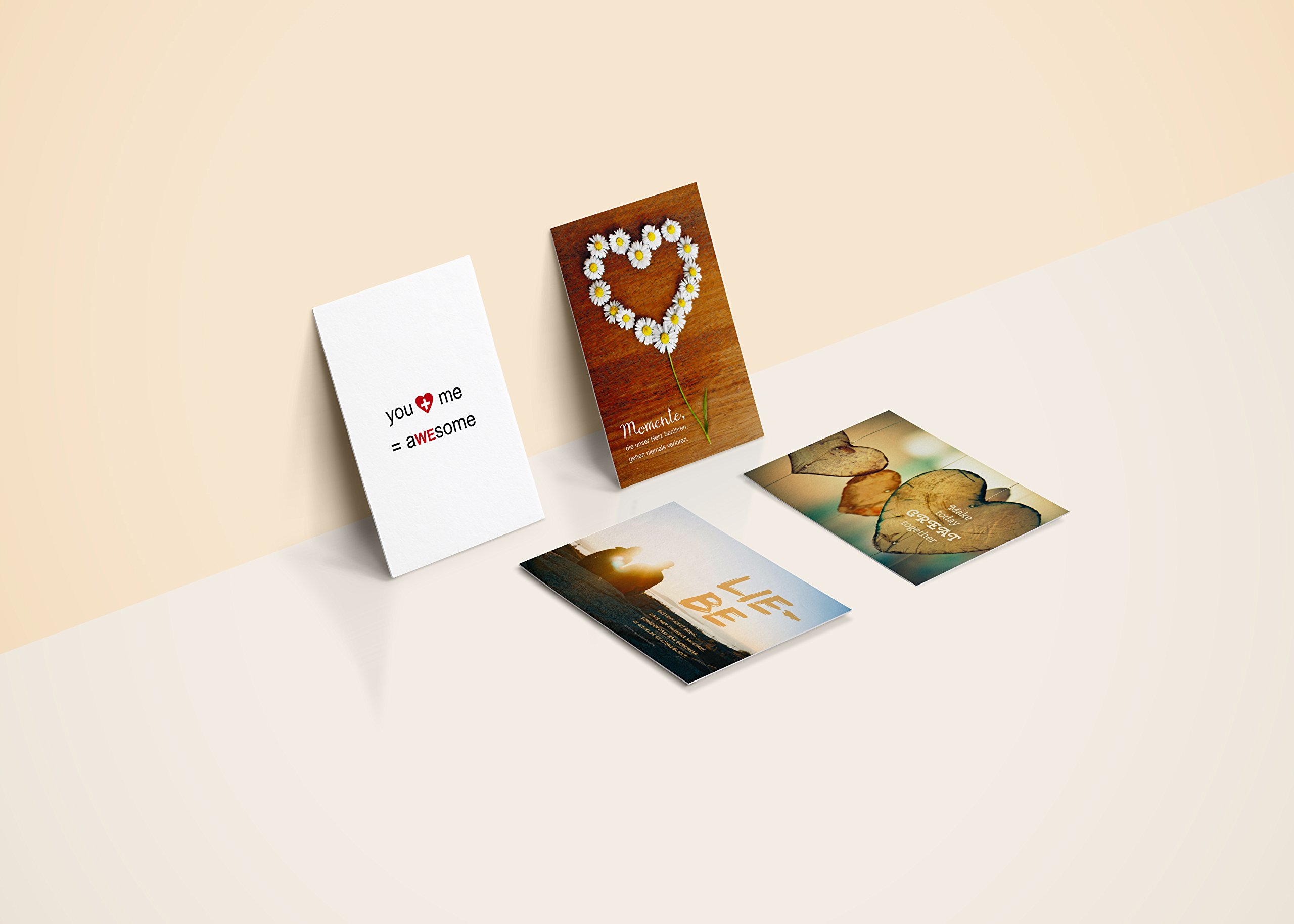 Kipitan 52 Postkarten für die Hochzeit als kreatives Hochzeitsgeschenk: Jede Woche eine DIN A6 Postkarte als Gästebuch-Alternative – Hochzeitsspiel & Geschenkidee