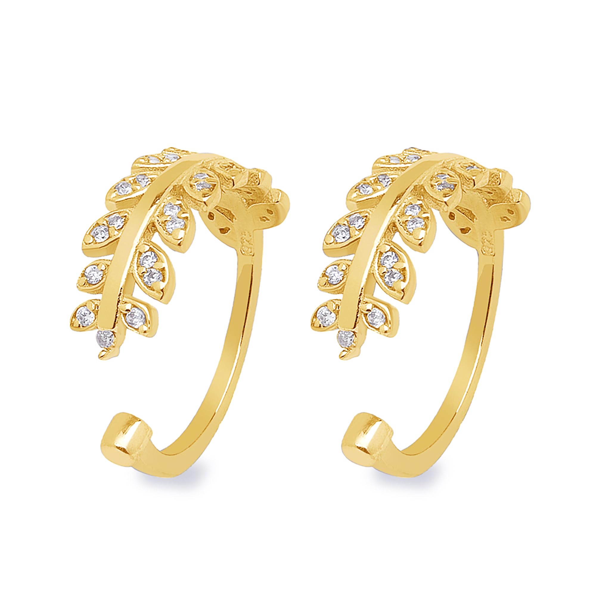 ZAVYA 925 Sterling Silver Leafy Cubic Zircon Studded Gold Plated Pair Toe Ring|Gift for Women|With Certificate & 925 Stamp| special (B0CKNBB7C1) Amazon Price History, Amazon Price Tracker